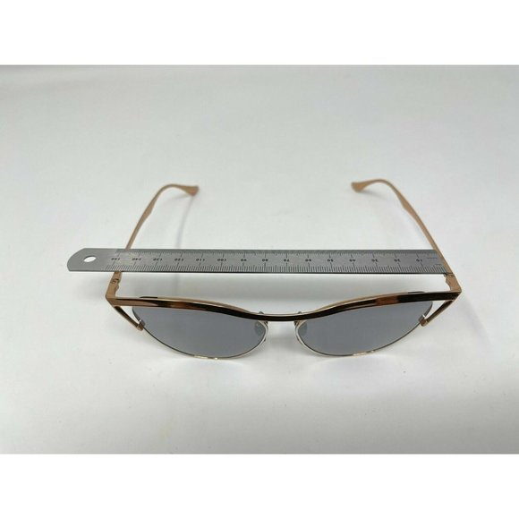 Dita Revoir Gold Oval Women MSunglasses Cat Eye Rose Gold Mirrored Silver Lenses main image 6